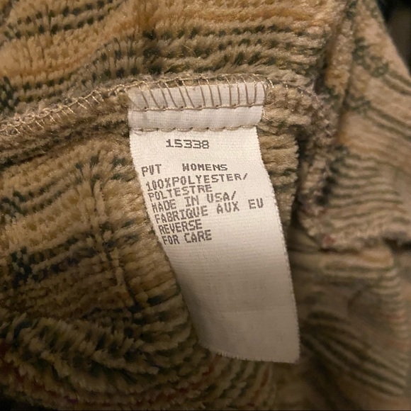 Woolrich Polartec Vintage Plaid Teddy Jacket Collared Full Zip Pockets Outdoor - Picture 8 of 9